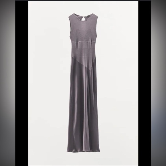 Zara midi satin effect dress - Picture 2 of 3